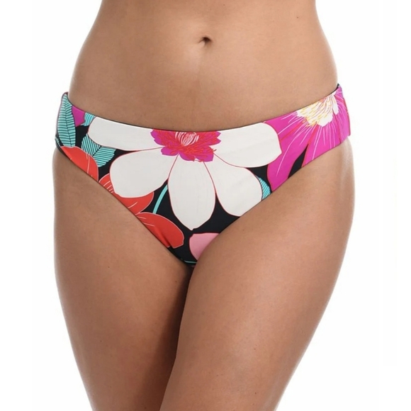 La Blanca IN FULL BLOOM FLORAL MULTI Reversible Hipster Bikini Bottom - Picture 1 of 10